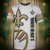 New Orleans Saints T-shirt Graphic balls gift for fans 2