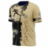 New Orleans Saints T-shirt graphic heart ECG line 3