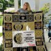 New Orleans Saints To My Granddaughter Love Grandmom 3D Quilt Blanket 5