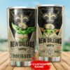 New Orleans Saints Tumbler Baby Yoda 10 custom name 2