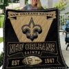 New Orleans Saints5 3D Customized Quilt Blanket 4