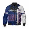 New York Giants Bomber Jacket graphic heart ECG line 2