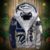 New York Giants Fleece Jacket 3D Graphic balls 3