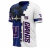 New York Giants T-shirt graphic heart ECG line 3