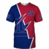 New York Giants T-shirt Zigzag graphic Summer gift for fans 3