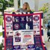 New York Giants To My Granddaughter Love Grandmom 3D Quilt Blanket 2