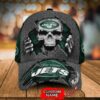 New York Jets 3D Cap SKULL Custom Name 4