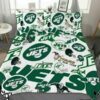 New York Jets All Season 3PCS Duvet Cover Pillowcases Bedding Set 2