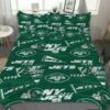 New York Jets All Season 3PCS Duvet Quilt Cover Pillowcases Bedding Set 5