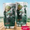 New York Jets Baby Groot Custom Name Tumbler 2