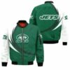 New York Jets Bomber Jacket graphic curve 3