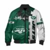 New York Jets Bomber Jacket graphic heart ECG line 2