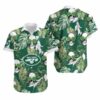 New York Jets Coconut Leaves And Skulls Hawaii Shirt and Shorts Summer 3