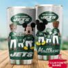 New York Jets Grogu Mickey Groot Custom Name Tumbler 3