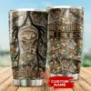 New York Jets Hunting Custom Name Tumbler 3