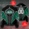 New York Jets Personalized NYJ Bomber Jacket 3