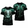 New York Jets Skeleton All Over Print Gift For Fan 3D T Shirt Swea 2