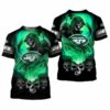 New York Jets Skulls Devil Skeleton Gift For Fan 3D T Shirt Sw 2