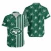 New York Jets Stripes and Skull Hawaii Shirt and Shorts Summer Collect 2