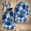 New York Yankees MLB Hawaiian Tropical Flower All over printing 3D Hoo 2