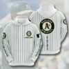 Oakland Athletics MLB Team Logo Stripe The Dakland A’s Gift For Fan 3D 2