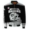 Oakland Oakland Raiders 3D Printed Full-Zip Sport Jacket Model 6 5