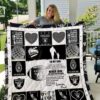 Oakland Raiders 3D Quilt Blanket 5