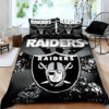 Oakland Raiders Customize Duvet Cover Bedding Set 5