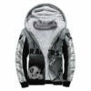 Oakland Raiders Fleece Jacket Printed Ball Flame 3D 3