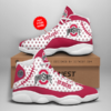 Ohio State Buckeyes 2 Personalized Air Jordan 13 Shoes 2