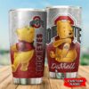 Ohio State Buckeyes Pooh Custom Name Tumbler 3