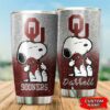 Oklahoma Sooners Snoopy Custom Name Tumbler 2