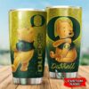 Oregon Ducks Pooh Custom Name Tumbler 2