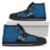 Perfect Cross Color Absolutely Nice Detroit Lions Custom Canvas Hi 2