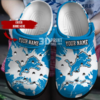 PERSONAILIZED DETROIT LIONS CROCBLAND CLOG – 12965TP 5