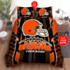 Personalized Cleveland Browns 2 Bedding Set DTTBS1501086 3