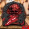 Personalized NCAA3 Rutgers Scarlet Knights 3D Skull Custom name Cap 2