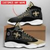 Personalized New Orleans Saints big logo Football Team Sneaker 2 F 2