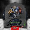 Personalized Seattle Seahawks 3D Cap 4