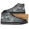 Philadelphia Eagles 11 Custom Canvas High Top Shoes L98 3