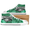 Philadelphia Eagles 17 Custom Canvas High Top Shoes L98 3