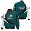 Philadelphia Eagles Bomber Jacket graphic curve 2