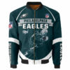 Philadelphia Eagles Bomber Jacket Graphic Running men gift for fans 3