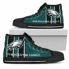 Philadelphia Eagles Custom Canvas High Top Shoes L98 2