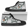 Philadelphia Eagles Football Mickey Mouse Custom Canvas High Top S 2