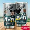 Philadelphia Eagles Grogu Mickey Groot Custom Name Tumbler 2