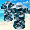 Philadelphia Eagles Hawaiian Graphic Print Short Sleeve Hawaiian S 2