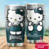 Philadelphia Eagles Hello Kitty Custom Name Tumbler 2