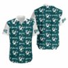 Philadelphia Eagles Mickey and Flowers Hawaii Shirt and Shorts Summer 2