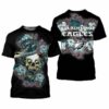 Philadelphia Eagles Skull Gift For Fan 3D T Shirt Sweater Zip Hood 2